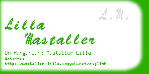 lilla mastaller business card